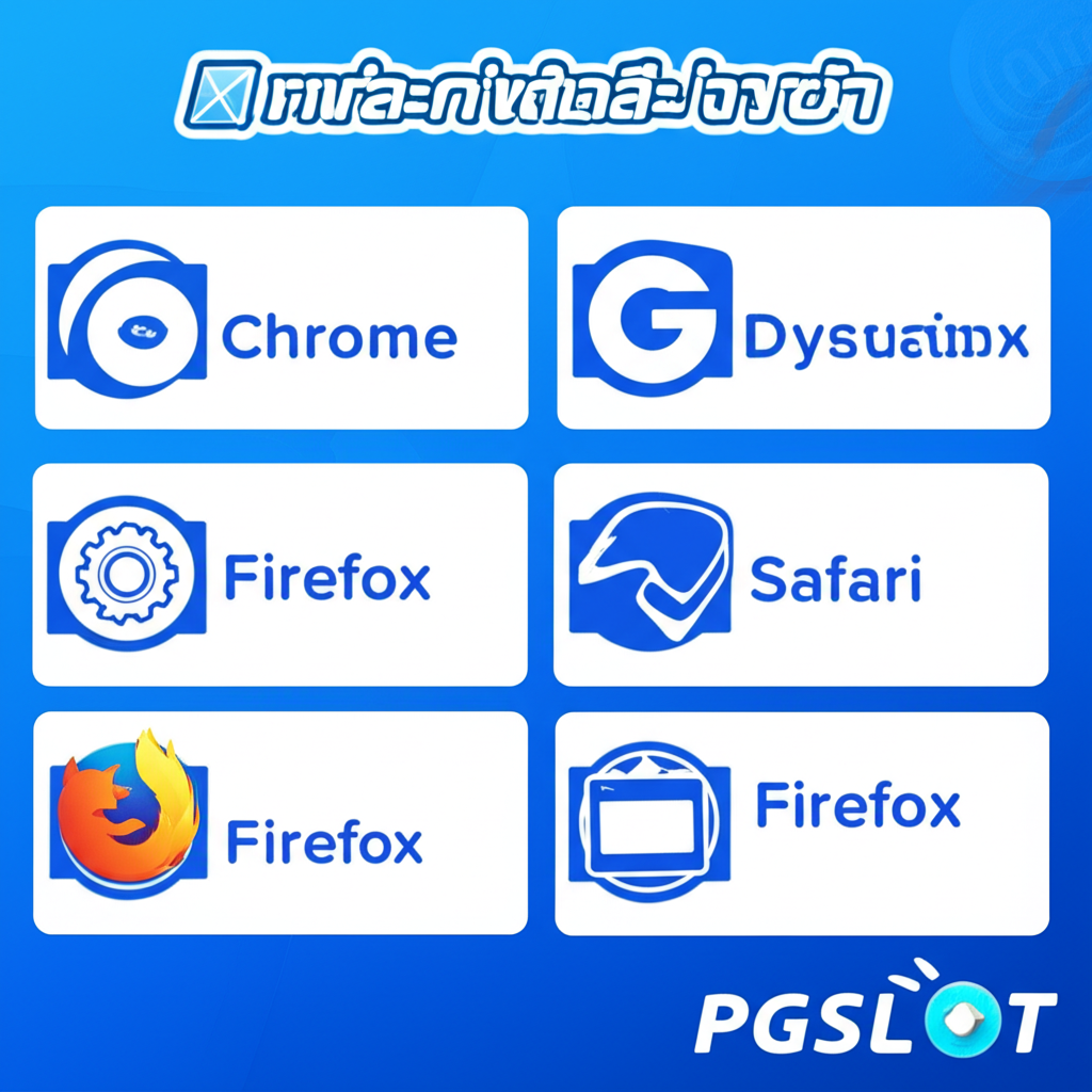 ขั้นตอนการล้างแคชและคุกกี้ในเบราว์เซอร์เพื่อแก้ไขปัญหาเข้าเว็บ PGSLOT ไม่ได้