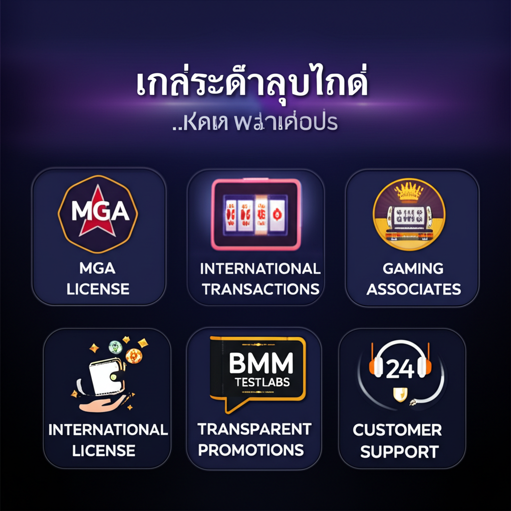 เกณฑ์การเลือกเว็บสล็อตออนไลน์ที่ปลอดภัยและเหมาะสม แสดงใบอนุญาต ระบบฝากถอน โปรโมชั่น และบริการลูกค้า