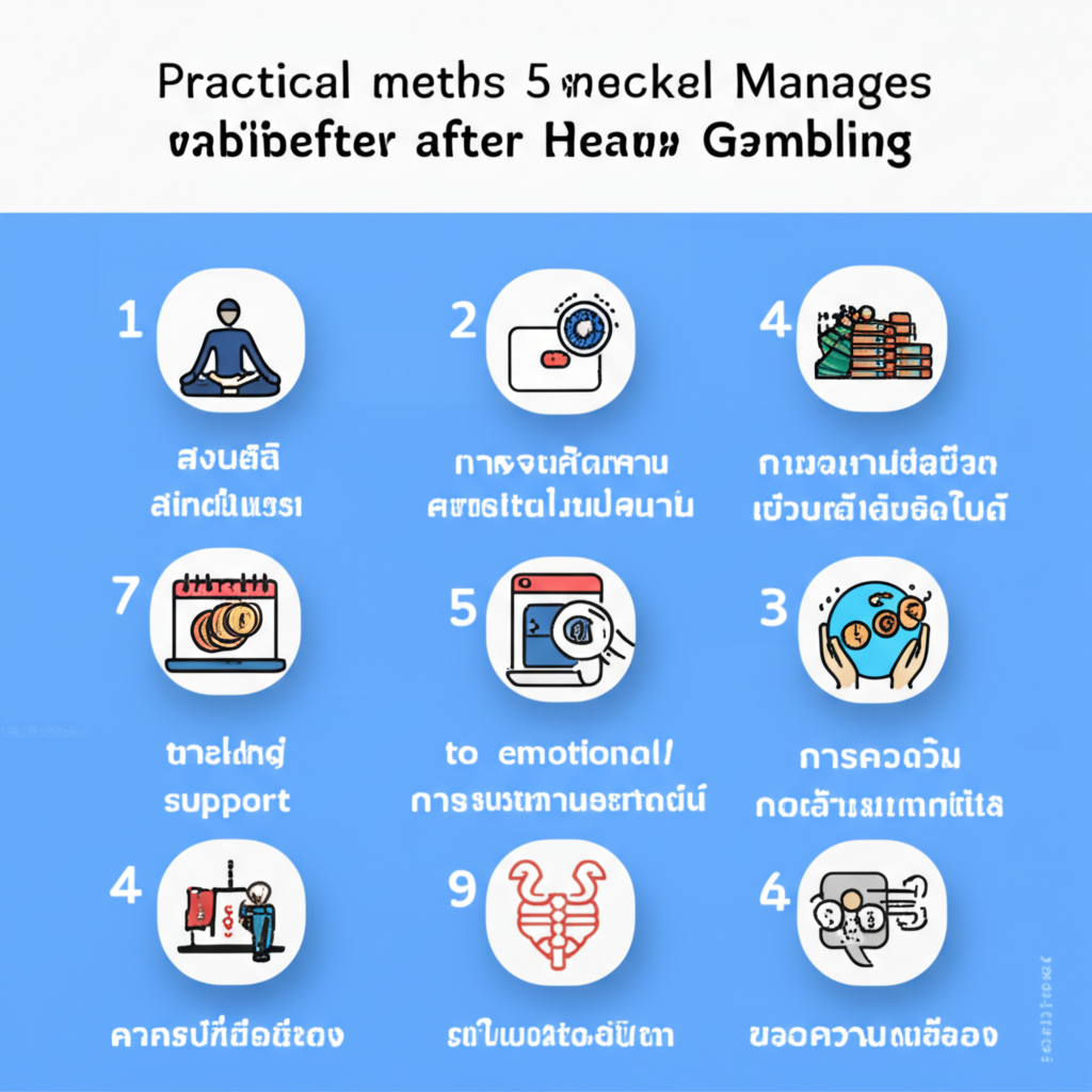 อินโฟกราฟิก 5 วิธีจัดการความอยากเล่นหลังเสียหนัก