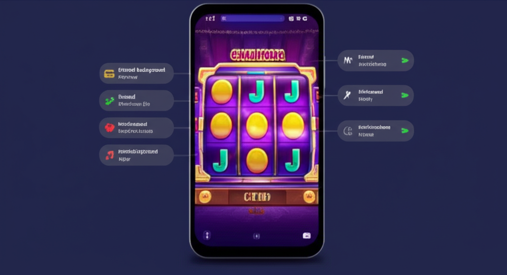 ภาพมือถือเปิดโหมดเกม ปิดแอปเบื้องหลังและแจ้งเตือน เพื่อเพิ่มประสิทธิภาพการเล่นสล็อตมือถือ