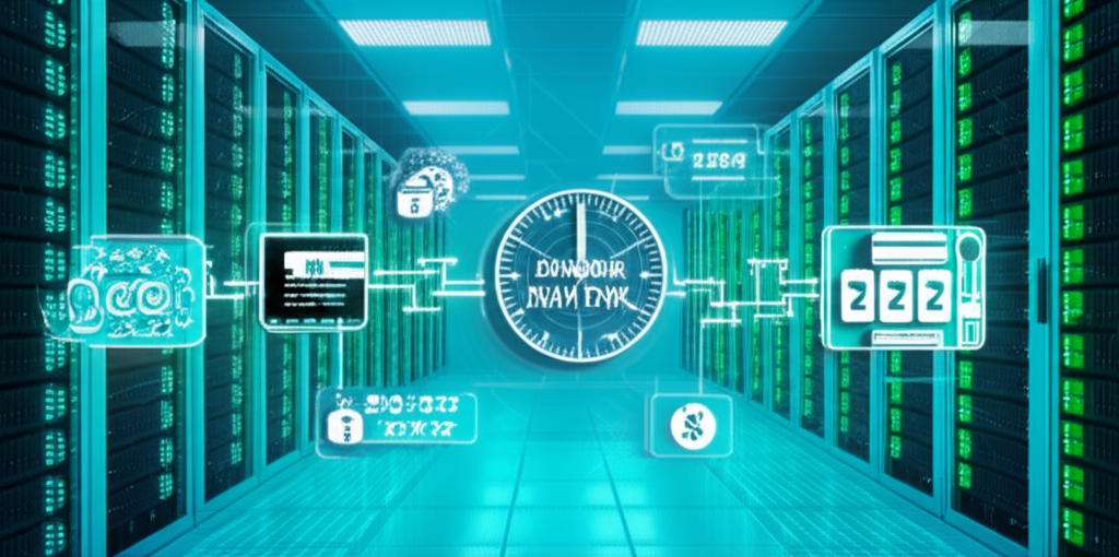 ภาพประกอบระบบเซิร์ฟเวอร์และเวลาครองเครือข่ายสำหรับการทำธุรกรรมฝาก-ถอนและวอเลทในเว็บสล็อตออนไลน์