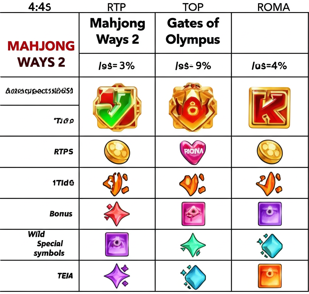 ตารางเปรียบเทียบเกมสล็อต PG แจ็คพอตโปรเกรสซีฟที่แนะนำ พร้อมรายละเอียด RTP และฟีเจอร์สำคัญ