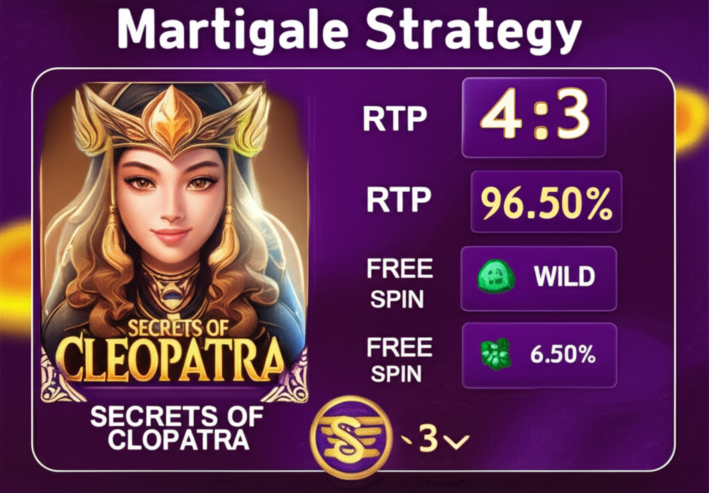 ภาพแนะนำเกมสล็อต PG ที่เหมาะกับ Martingale Strategy พร้อมแสดงเปอร์เซ็นต์ RTP และฟีเจอร์พิเศษ