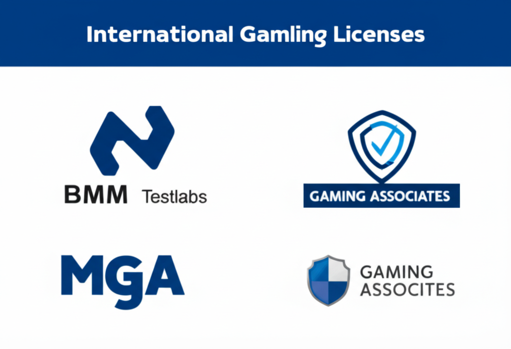 ใบอนุญาตการพนันระหว่างประเทศของ PGSLOT เช่น MGA และ BMM Testlabs ที่รับรองความน่าเชื่อถือ