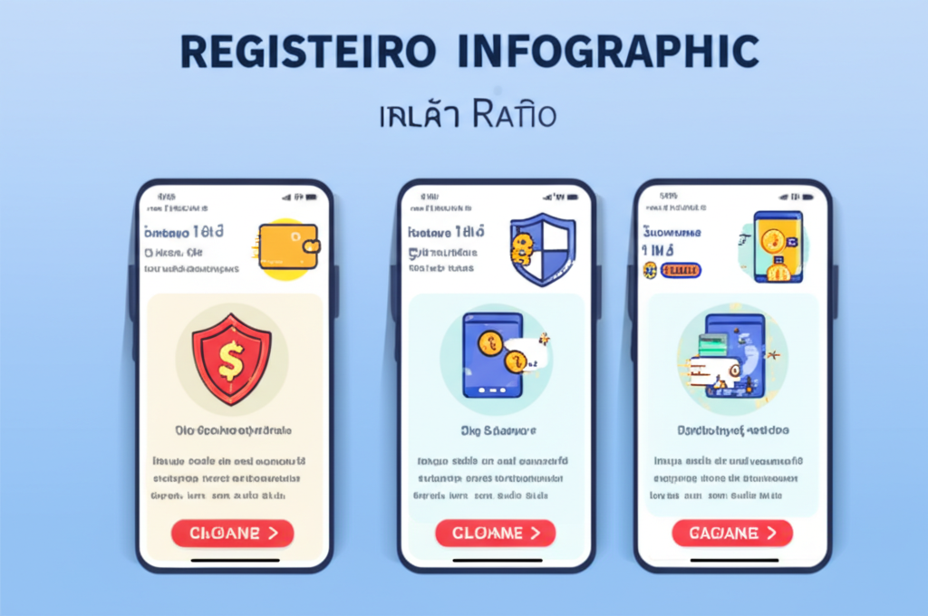 อินโฟกราฟิกขั้นตอนสมัครสมาชิก ฝากเงิน รับโบนัส และถอนเงินผ่านมือถืออย่างรวดเร็วและปลอดภัย