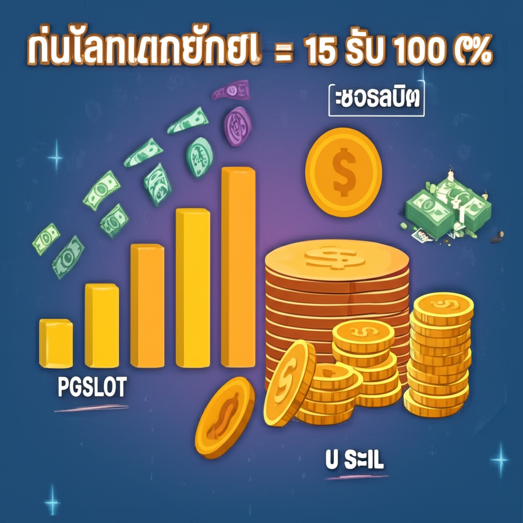 อินโฟกราฟิกแสดงการจัดการเงินทุนและกำไรอย่างเป็นระบบสำหรับผู้เล่น PGSLOT