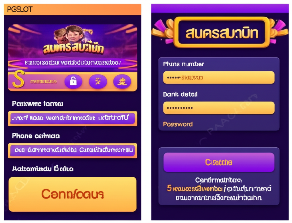 ภาพขั้นตอนการสมัครสมาชิก PGSLOT อย่างละเอียด ตั้งแต่เข้าหน้าเว็บจนถึงยืนยันตัวตน