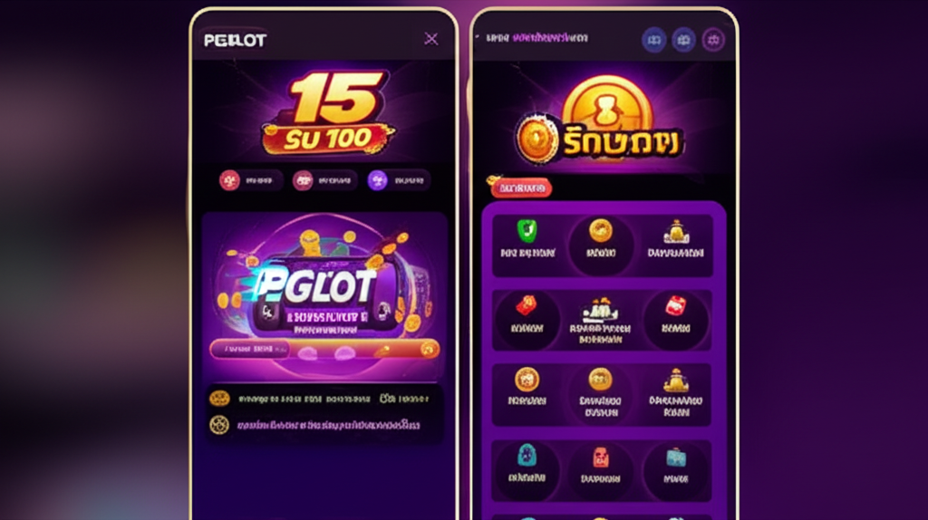 ภาพหน้าจอระบบ Wallet ของ PGSLOT แสดงการฝาก-ถอนรวดเร็วและโปรโมชั่น 15 รับ 100