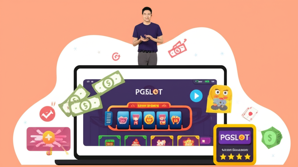 ภาพอินโฟกราฟิกแสดงการฟื้นตัวทางการเงินอย่างมีสติหลังเสียเงินพนันออนไลน์ พร้อมสัญลักษณ์การจัดการเงินและเว็บไซต์ PGSLOT ที่น่าเชื่อถือ