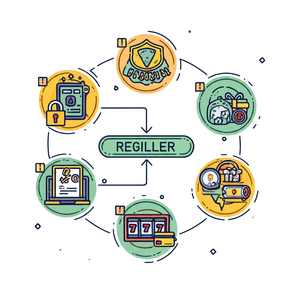 แผนภาพขั้นตอนสมัครสมาชิก ฝากเงิน รับโปรโมชั่น และถอนเงินอย่างปลอดภัยบนเว็บสล็อตที่น่าเชื่อถือ