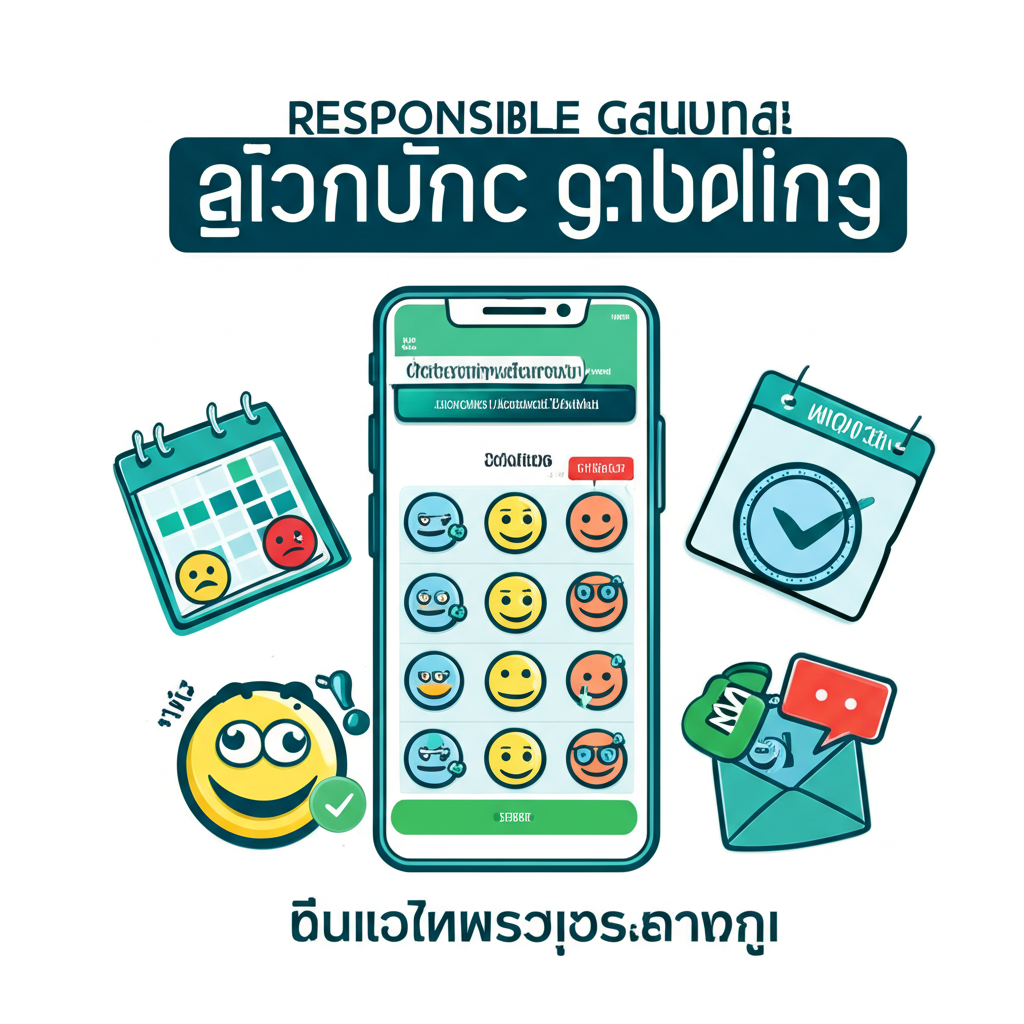 ภาพประกอบการประเมินตัวเองก่อนหยุดพักเล่นสล็อต โดยใช้เช็คลิสต์และบันทึกอารมณ์และเวลาเล่น