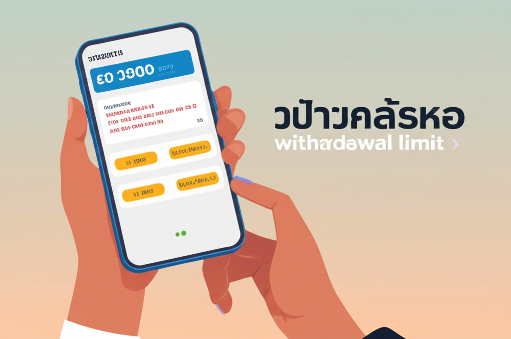 ภาพประกอบการตั้งขีดจำกัดการถอนเงินและงบประมาณผ่านแอป Wallet เพื่อควบคุมการเล่นอย่างรับผิดชอบ