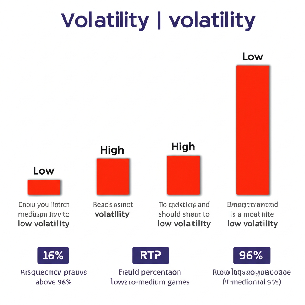 แผนภาพแสดงระดับความผันผวนของเกมสล็อตและคำแนะนำสำหรับมือใหม่ในการเลือกเกมที่มีความผันผวนต่ำถึงกลาง
