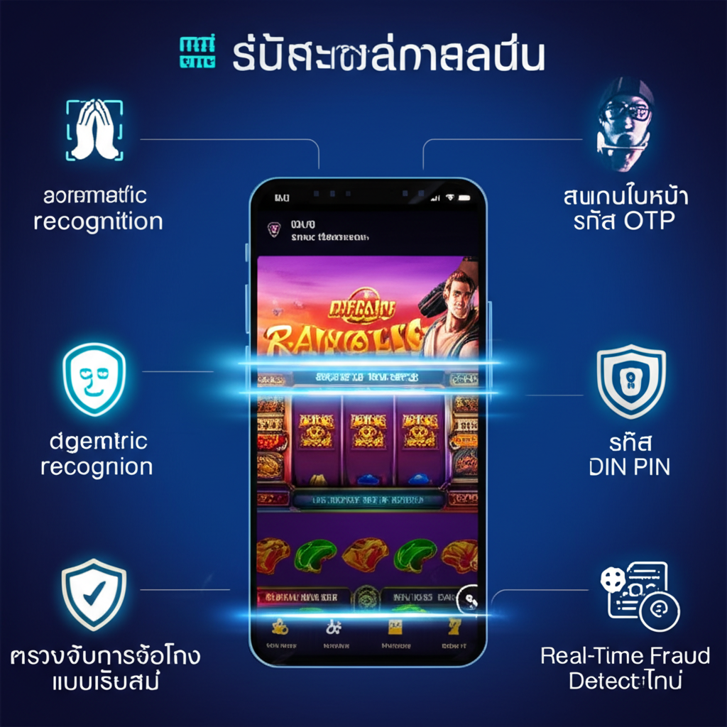 อินโฟกราฟิกแสดงฟีเจอร์ความปลอดภัยของ True Wallet สำหรับฝากถอนสล็อตออนไลน์