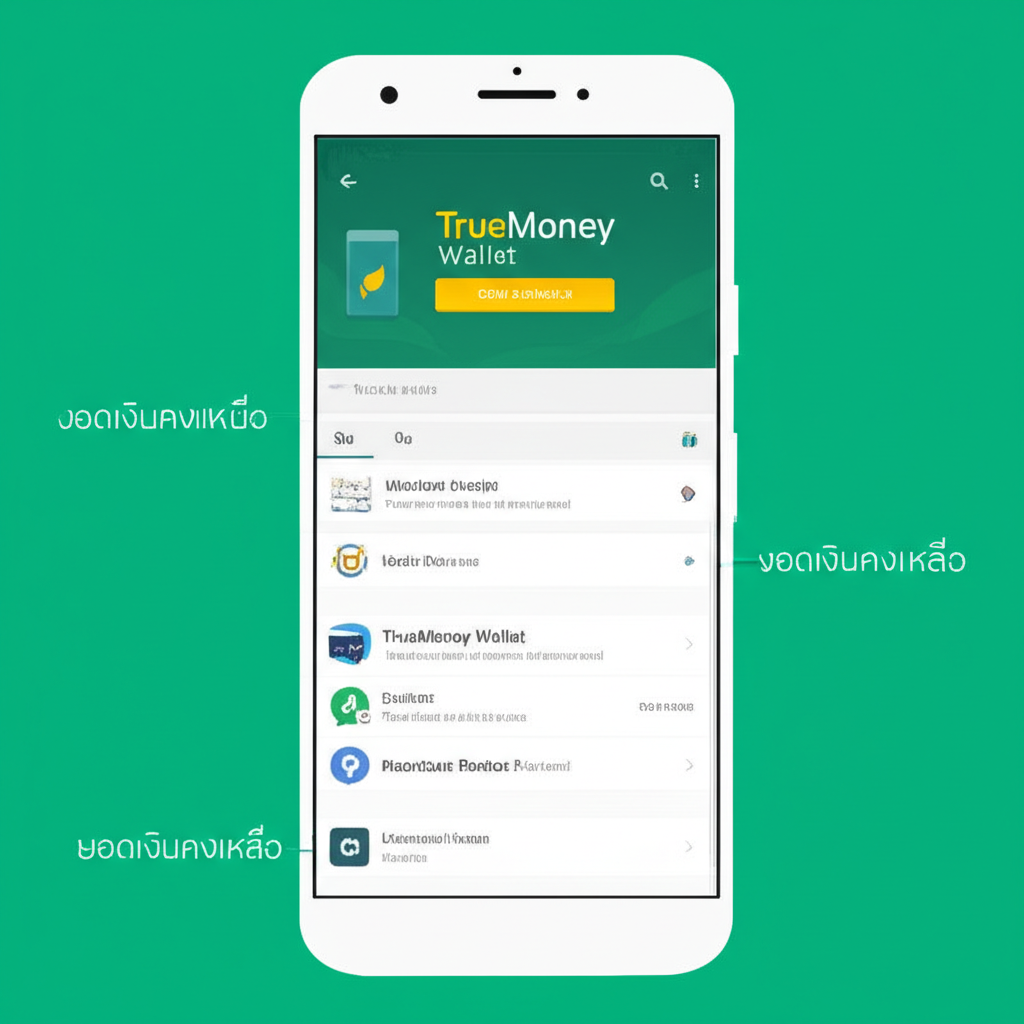 ขั้นตอนตรวจสอบยอดเงินคงเหลือในแอป TrueMoney Wallet อย่างง่ายและรวดเร็ว