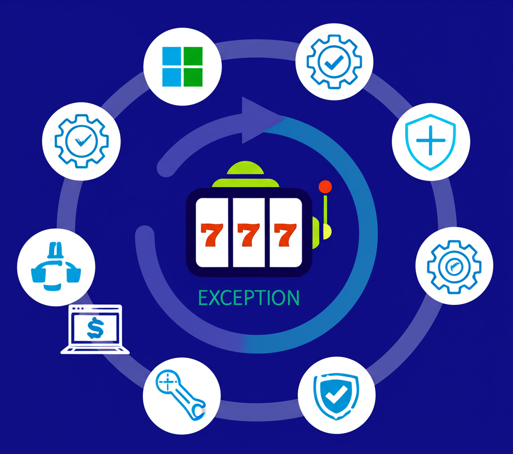 อินโฟกราฟิกขั้นตอนการตั้งค่า Firewall บน Windows เพื่ออนุญาตเกมสล็อตออนไลน์