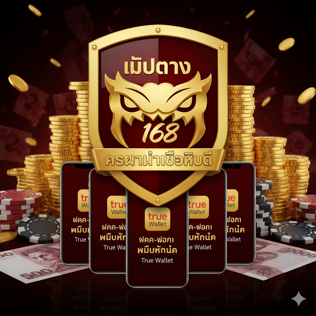 รูปภาพแสดงความน่าเชื่อถือด้วยสัญลักษณ์โล่และโลโก้ True Wallet ไม่มีขั้นต่ำ