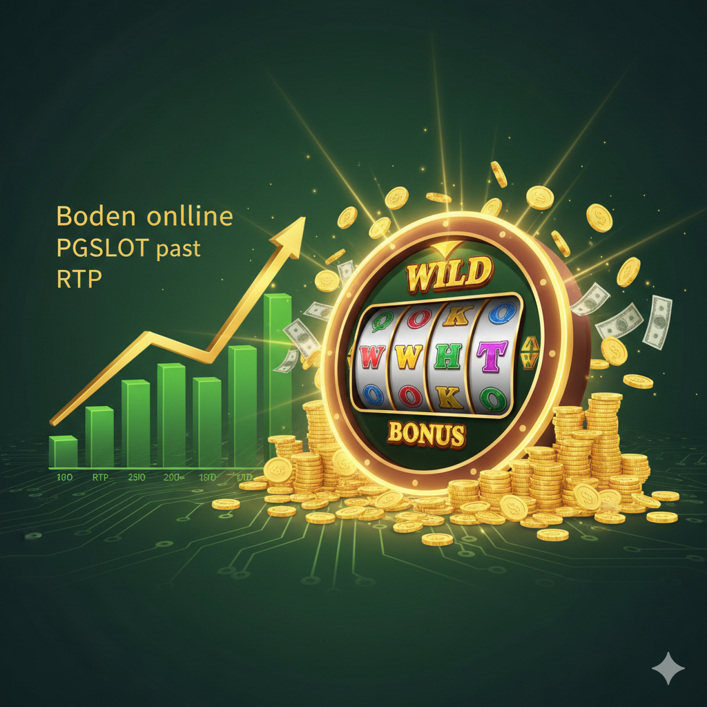 ภาพเน้นข้อได้เปรียบของการเป็น 'สล็อตแตกง่าย' และ 'RTP สูง' ภาพควรมีวงล้อสล็อตขนาดใหญ่ตรงกลางที่แสดงสัญลักษณ์ 'Wild' หรือ 'Bonus' พร้อมแสงสว่างที่พุ่งออกมาจากวงล้อนั้น ด้านข้างมีกราฟแท่งที่กำลังพุ่งสูงขึ้นอย่างรวดเร็วเพื่อแสดงถึงอัตราการจ่าย (RTP) ที่สูงและมั่นคง มีกลุ่มเหรียญทองหรือธนบัตรกำลังหล่นลงมาอย่างมากมายรอบๆ วงล้อ พื้นหลังเป็นโทนสีเขียวเข้มผสมทองเพื่อเน้นย้ำถึงการทำกำไรที่ง่ายและรวดเร็ว สื่อถึงความน่าเชื่อถือของการเล่นเกม PGSLOT แท้บน pgoslot.com