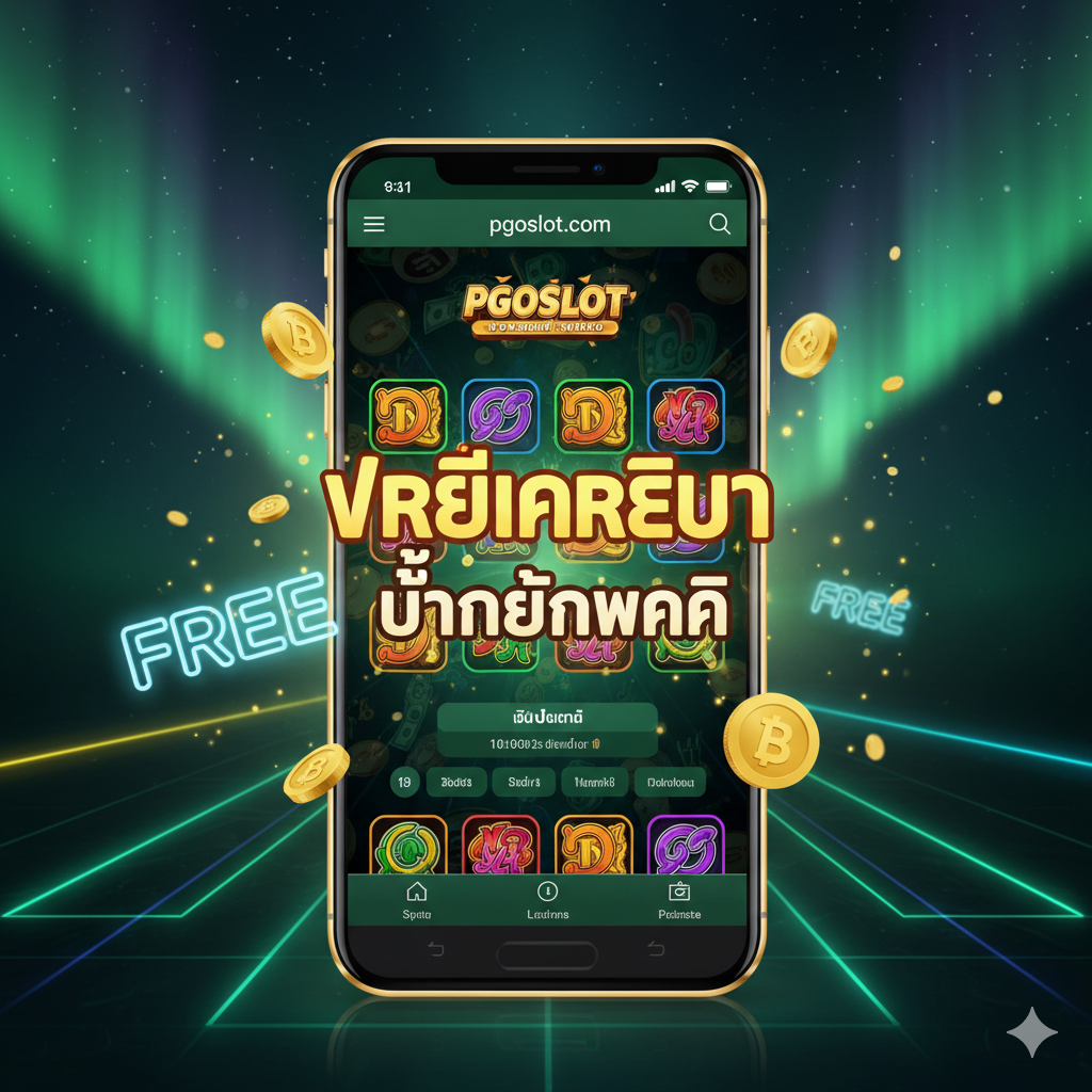 ภาพที่เน้นความโปร่งใสและโอกาส 'ถอนได้' จริงจากโบนัสฟรีเครดิต ใช้โทนสีเขียวสดใส (สัญลักษณ์ของการเติบโตทางการเงิน) องค์ประกอบหลักคือการเปรียบเทียบ: ด้านหนึ่งเป็นสัญลักษณ์ 'ฟรีเครดิต' พร้อมข้อความ 'ไม่ต้องฝาก' อีกด้านหนึ่งเป็นสัญลักษณ์ 'เงินสด' หรือ 'ธนาคาร' พร้อมลูกศรชี้เข้า (สัญลักษณ์ของการถอนเงิน) ตรงกลางควรมีคำว่า 'ทำเทิร์นโอเวอร์' หรือ 'เงื่อนไข' ที่เป็นเหมือนสะพานเชื่อม ใช้ภาพกราฟที่แสดงการเพิ่มขึ้นของยอดเงินหรือวงล้อสล็อตที่กำลังหมุนเป็นพื้นหลังเบลอๆ เพื่อสื่อถึงกิจกรรมการเล่น