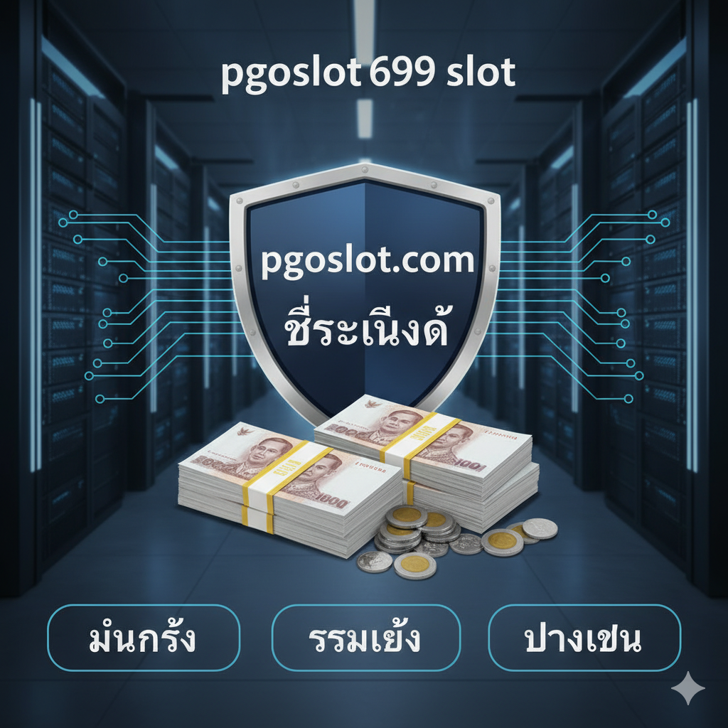 ภาพสรุปที่เน้นความน่าเชื่อถือของ pgoslot 699 โดยมีสัญลักษณ์โล่และเงินไทย