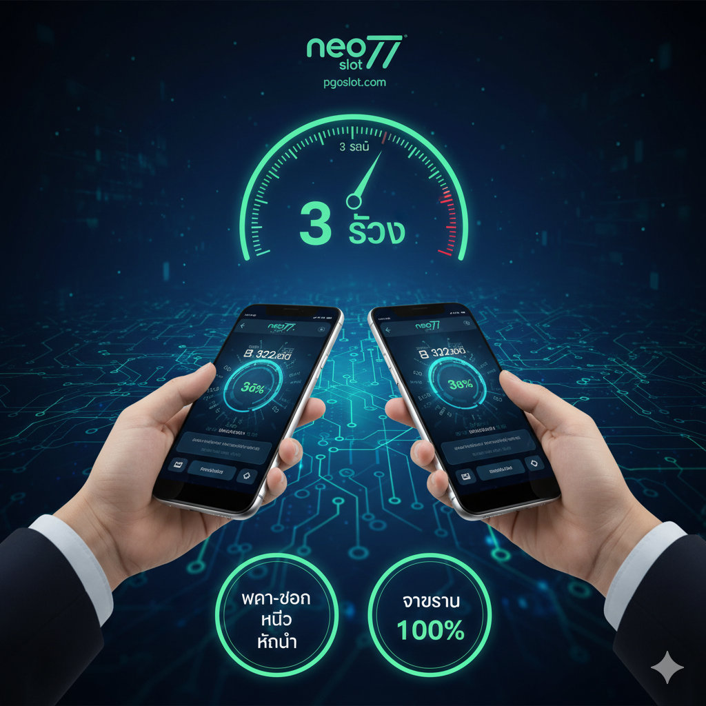 ภาพเน้นข้อดีของ 'ฝาก-ถอน Auto และความน่าเชื่อถือ' ด้วยสัญลักษณ์ความเร็วและความปลอดภัย