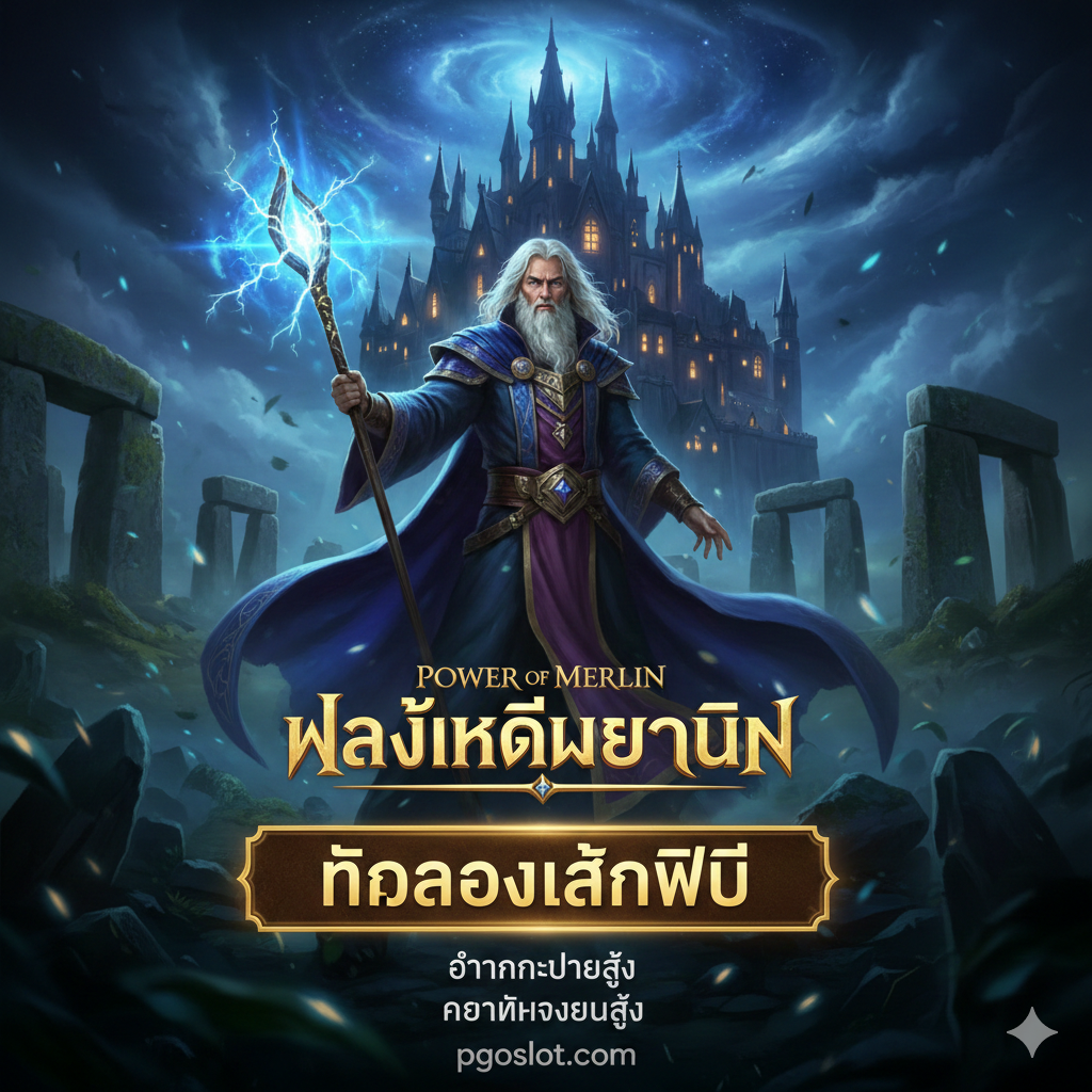 Power of Merlin Slot Demo ทดลองเล่นฟรี | สูตรทำเงิน Pragmatic Play x40000