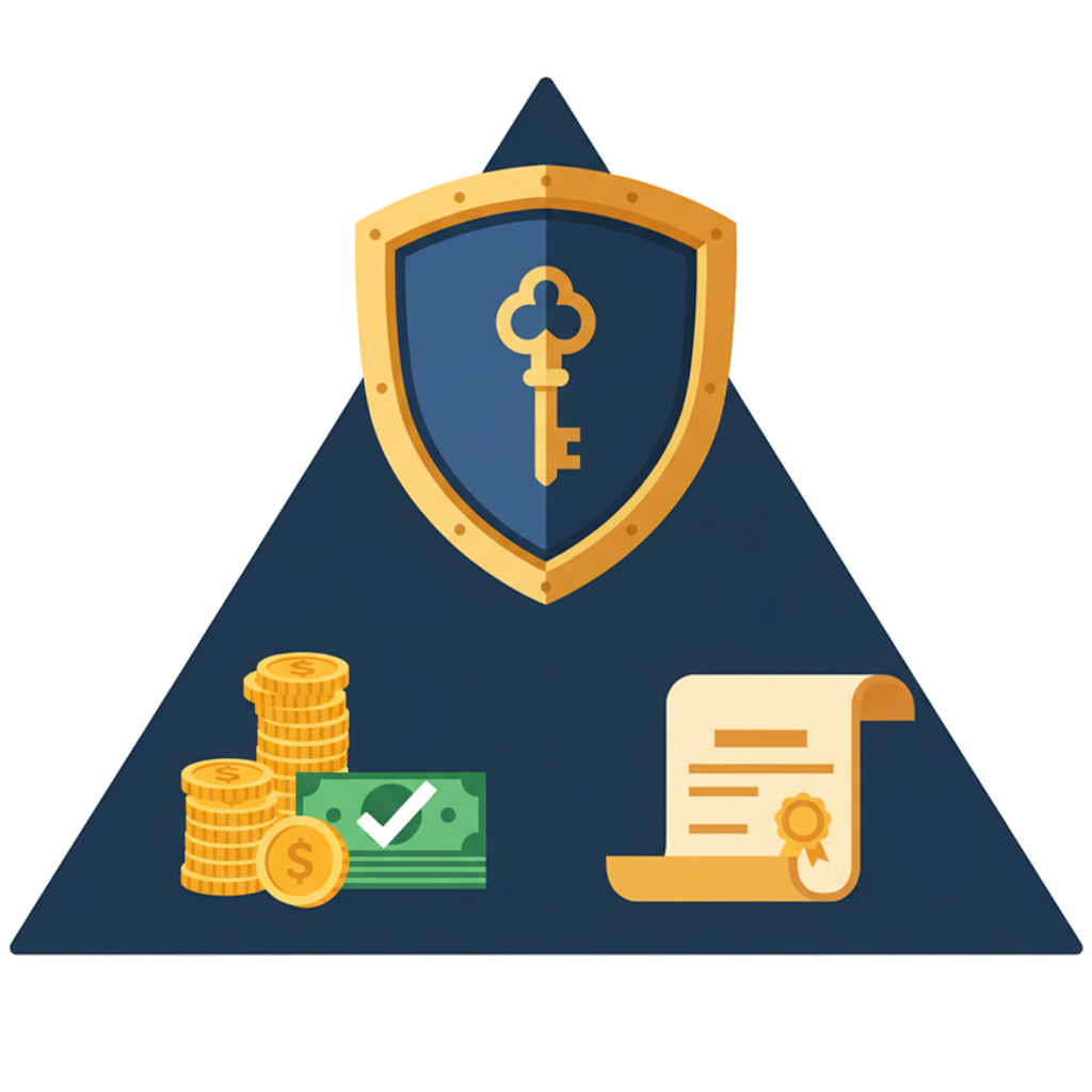 功能特性图聚焦于**“Deposit Dana Tanpa Potongan”。画面中央是一个巨大的手机屏幕特写，屏幕上清晰展示DANA应用的转账成功界面, tapi 转账金额（例如Rp 10.000）旁边有一个大大的绿色“√”** atau “100%” 符号, 并用闪亮的文字强调“TANPA POTONGAN”。背景是抽象的数字流 dan 锁头图标, 强调24 Jam dan Keamanan。构图简洁有力, 突出核心优势。