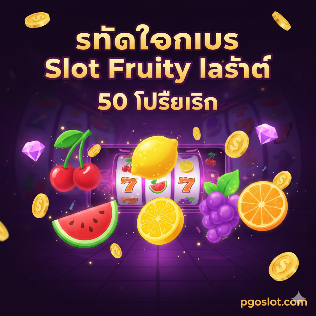 💰 Slot Fruity Bonus Code 2025 ล่าสุด: รับฟรีสปิน 50 ครั้งที่ pgoslot.com